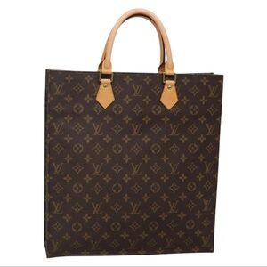 Louis Vuitton LV Hand Bag Sac Plat Brown Monogram W/ COA